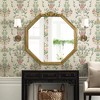 Beautyolove 24 in. W x 24 in. H Octagon Brown Wood Framed Decorative Wall Mirror - 4 of 4