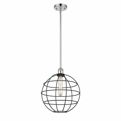 Lake Placid - 1 Light Stem Hung Pendant In Industrial Style-14.5 Inches Tall and 12 Inches Wide