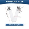 Unique Bargains Steel V Shaped Push Button Spring Lock Tent Pole Clips Kayak Paddle Snaps 20 Pcs - 2 of 3