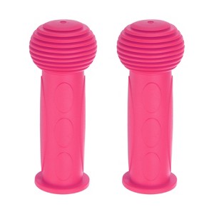 Unique Bargains Rubber Non-Slip Mushroom 7/8 Inch Bike Handlebar Grips 1 Pair 4.33" - 1 of 4