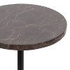 Kate and Laurel Engles Adjustable Marble Table and Plant Stand - 3 of 4