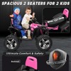 JOYRACER 24V Kids Ride-On ATV, 2-Seater 4-Wheeler Quad Electric Powerful Car w/ 800W Motor, Remote, High/Low Speed, Bluetooth/MP3 & LED for Big Kids - 2 of 4