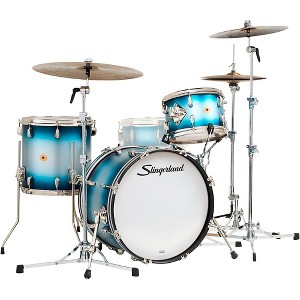 Slingerland Radio King 3-Piece Shell Pack With 20" Bass Drum Blue and Silver Lacquer - 1 of 4
