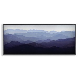 Stupell Industries Panoramic Mountains Layered Peaks Framed Giclee Art - 1 of 4