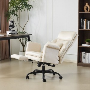 Karl Home | 29.53 Inch High Back With Footrest Reclining Swivel Office Chair With Adjustable Arms - 1 of 4