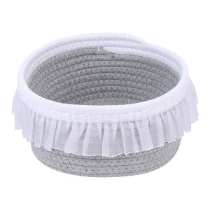 REGALWOVEN Odorless Cotton Rope Handcrafted Compact Size Multiple Use Open Storage Bins 1 Pc - 1 of 4