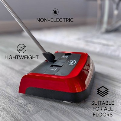 Ewbank Evolution 3 Multi Surface Cordfree Non-Electric Hardwood Floor and Carpet Sweeper with Adjustable Height: Lightweight, Bagless - Thumbnail 5