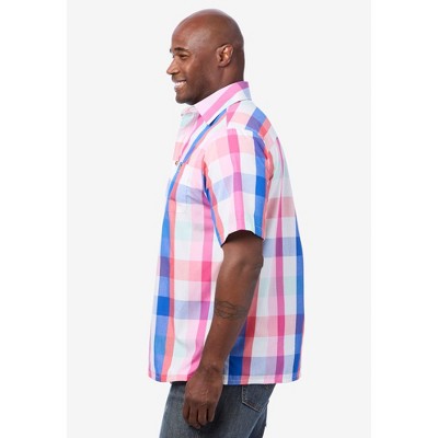 KingSize Check Short-Sleeve Sport Shirt
