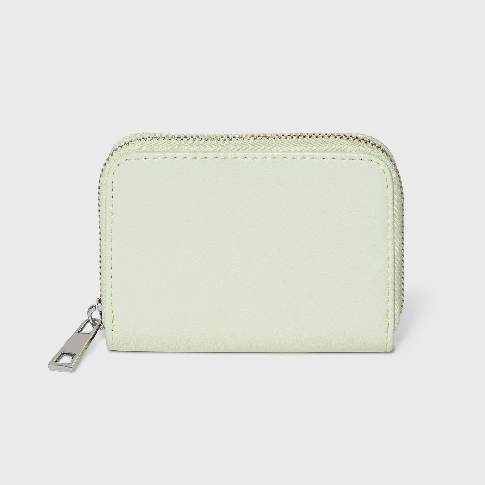 Women's Small Zip Wallet - A New Day Light Green