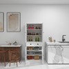 71"H Kitchen Pantry Cabinet with 4 Doors, Drawer & Adjustable Shelves, Freestanding Storage Cupboard for Dining Room, Living Room - 3 of 4