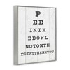 Stupell Industries Pee in the Bowl Eye Chart Framed Giclee Art - 2 of 4