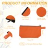 Unique Bargains Canvas Plain Zipper Toiletry Makeup Organizing Bags 8 Pcs - 2 of 4