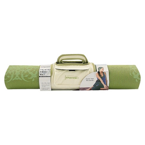 Empower Pilates Yoga Mat With Clutch Green 5mm Target