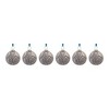 Etched Leaf Glass Ball Ornament (Set of 6) - 3 of 3