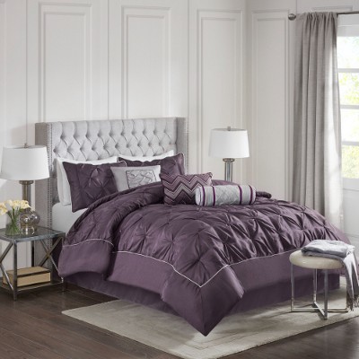 Lyngins 7-Piece Queen Comforter Set, Tufted Design Bedding Set, Quilt Bedding Set with Shams, Pillows & Bed Skirt, Hypoallergenic