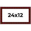 PosterPalooza | Panoramic Weathered Red Picture Frame - UV Acrylic, Foam Board Backing, Hanging Hardware - 2 of 4