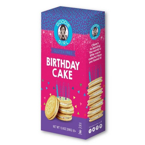 Goodie Girl Gluten Free Birthday Cake Creme Sandwich Cookies 10 6