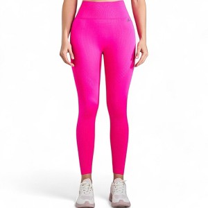 Anna-Kaci Active Women's High Waist Ribbed Seamless Leggings with Sculpting Fit - 1 of 4