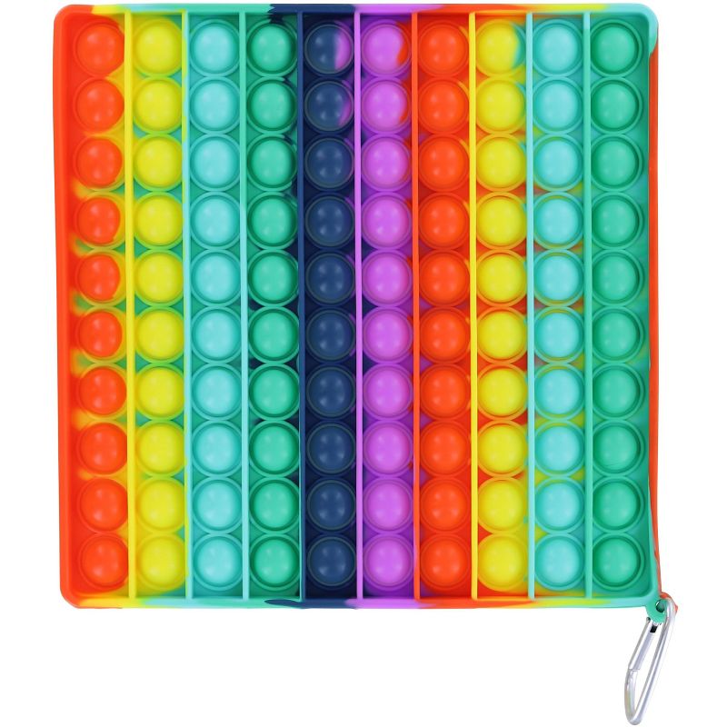 Toynk Rainbow Square 100-Button Silicone Pop Fidget Toy, 1 of 8