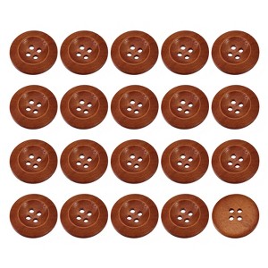 Unique Bargains Wooden DIY Craft Clothing Sewing Buttons 50 Pcs - 1 of 4