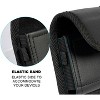 Nakedcellphone Pouch for Motorola RAZR and RAZR+ and RAZR Ultra 2025/2024/2023/2020 - Metal Clip, Magnetic Closure, Belt Harness, Black Leather - 3 of 4