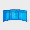 Boys' Mario Wallet - Blue: Super Mario Trifold, Polyester, Fictitious Character Design - 2 of 4