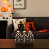 Transpac Resin Skeletons Behind Tombstones Halloween Figurines Multicolor Tabletop Decor for Spooky Celebrations - 2 of 4