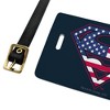 Superman Usa American Flag Shield Logo Luggage ID Tags Set of 2 - 2 of 4