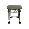 Carolina Living Victorian Vanity Stool - Silver - 2 of 4