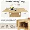 NicBex Modern 5-Piece Drop Leaf Dining Table Set – Square Extendable Dining Table with 4 Dining Chairs, Wood Kitchen Table with Under-Table Shelf - 4 of 4