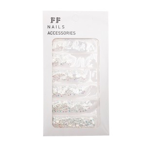 Unique Bargains Colorful Flat Bottom Style Rhinestone Nail Supplies 1 Set - 1 of 4