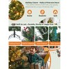 Pre Lit Christmas Tree with Pine Cone ,Red Cone,Holly Berries, 250 Warm White Lights, Automatic Hinge Expansion, Foldable Base,for Porch, Office - 3 of 4