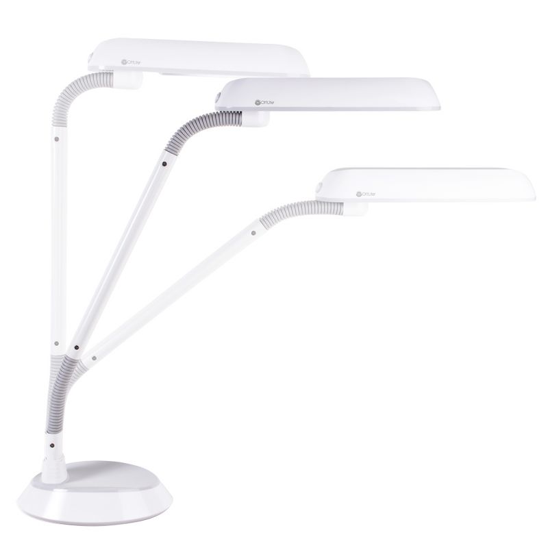 37&#34; 18W FlexArm Plus Refresh Desk Lamp White (Includes CFL Light Bulb) - OttLite, 3 of 4