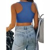 Nlife Womens Western Sparkly Fringe Sleeveless Crop Tops Cowgirl Going Out Cropped Tank Tops with Glitter Tassel - 2 of 4