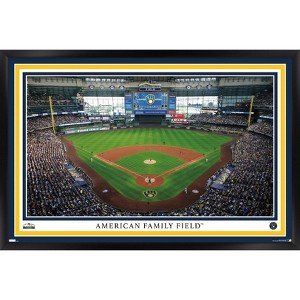 Trends International MLB Milwaukee Brewers - American Family Field 22 Framed Wall Poster Prints - 1 of 4