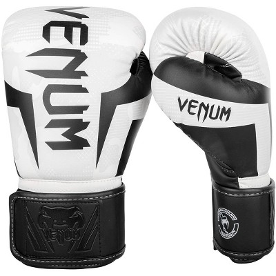 Venum Elite Boxing Gloves - White/Camo 12 oz