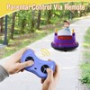 Infans 6V Kids Ride On Bumper Car Vehicle 360° Spin Race Toy w/ Remote Control Purple - 3 of 4