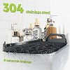 ATTOP Bathroom Shower Caddy 2 Pack, 304 Stainless Steel Shower Organizer with 4 Hooks - 3 of 4