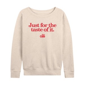 Women's - Diet Coke - Just For The Taste Of It Lightweight French Terry Slouchy - 1 of 4