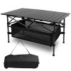 Folding Camping Table Portable Aluminum Roll-up Picnic BBQ Desk with Carrying Bag Heavy Duty Outdoor Beach - 4 of 4