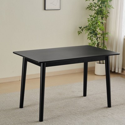 NicBex Dining Table for 4 Kitchen Table Solid Wood Rectangular Dining Table for Dining Room, Small Space