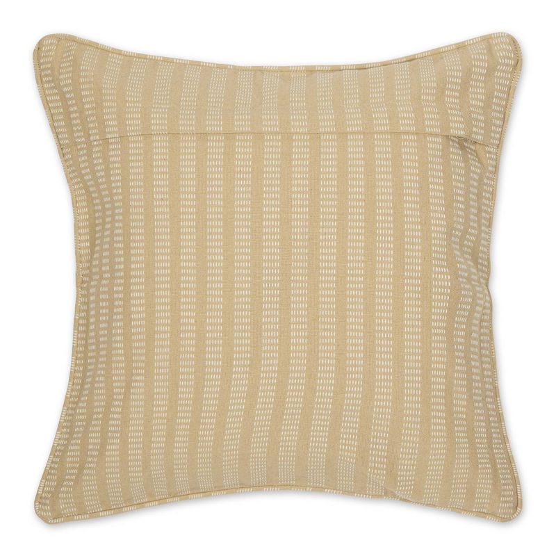 2pc 18"x18" Dobby Striped Recycled Cotton Square Throw Pillow Cover - Design Imports, 2 of 7