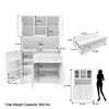 67.9" Tall Kitchen Pantry Cabinet, Freestanding Cupboard Storage Cabinet with Drawer, Kitchen Hutch Cabinet with Microwave Stand, Coffee Bar Cabinet - 2 of 4