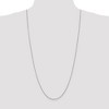 Black Bow Jewelry 1.1mm, 14k White Gold, Round Solid Snake Chain Necklace - 2 of 4
