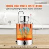 VEVOR Alcohol Still, 9 Gal 30L Water Alcohol Distiller include Stainless Steel Tube & Pump & One-way Exhaust Valve & Thermometer (30-120℃ ), Silver - 3 of 4