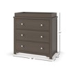 Child Craft Harmony 3 Drawer Dresser with Removable Changing Table Topper, Ample Storage, Anti-Tip Kit Included to Prevent Tipping, Baby Safe Finish - 3 of 4