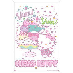 Trends International Hello Kitty: 20 Kawaii Vacation - Yum Framed Wall Poster Prints - 1 of 4