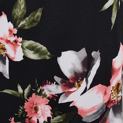 black floral