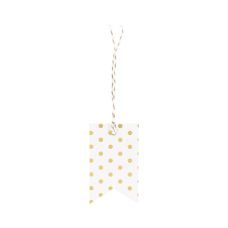 To &#38; From White/Gold Gift Tag - Spritz&#8482;, 4 of 5
