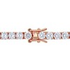 EVERLY JEWELRY | Rose Plated Sterling Silver 19.40 CT TGW Cubic Zirconia Tennis Bracelet, 7.5 inch - 2 of 4